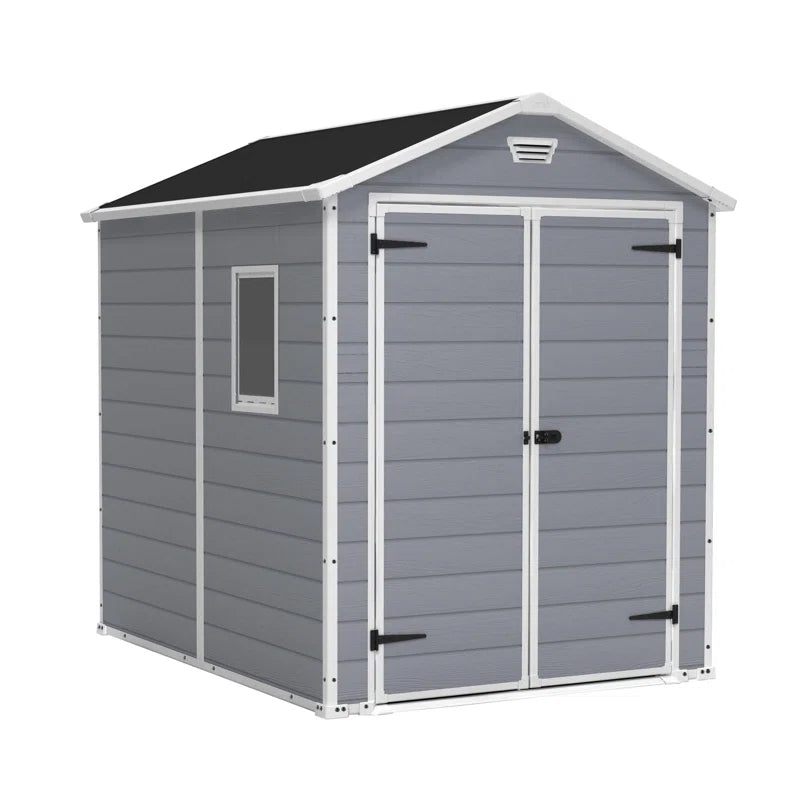 6 Ft. W X 8 Ft. D Apex Outdoor Garden Shed