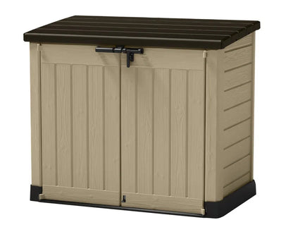 Store It Out Max 1200L Storage Shed - Beige / Brown