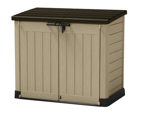 Store It Out Max 1200L Storage Shed - Beige / Brown