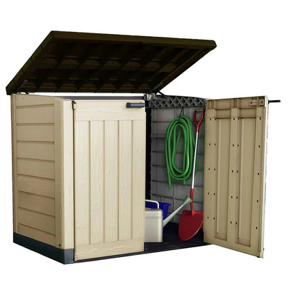 1200L Storage Shed - Beige / Brown
