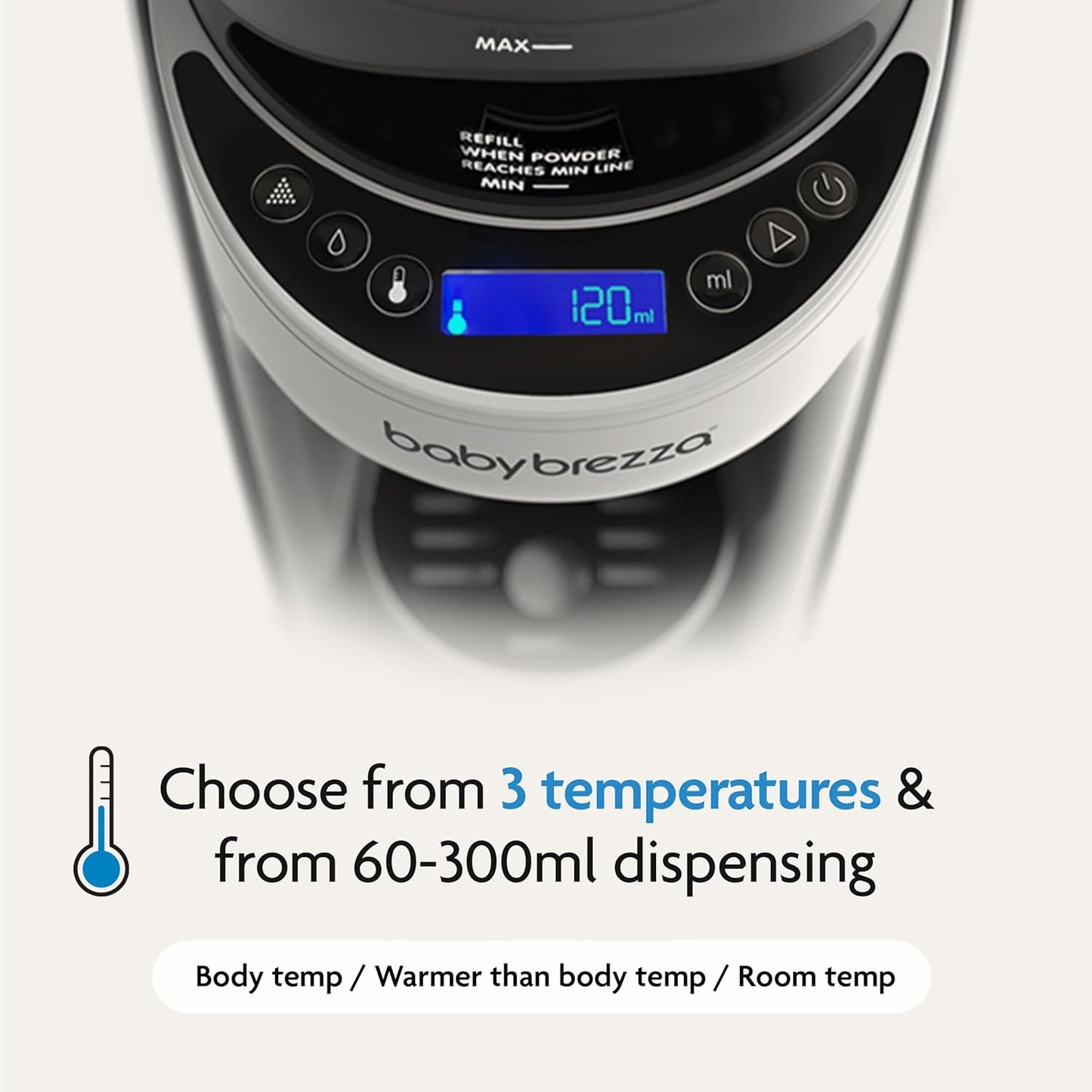 Automatic Baby Formula Dispenser with Adjustable Temperature & Bottle Size