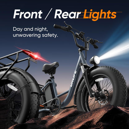 Electric Bike for Adults, 48V 15.6Ah Removable Battery, 250W Motor E-Bike, 7-Speed Electric Mountain Bike