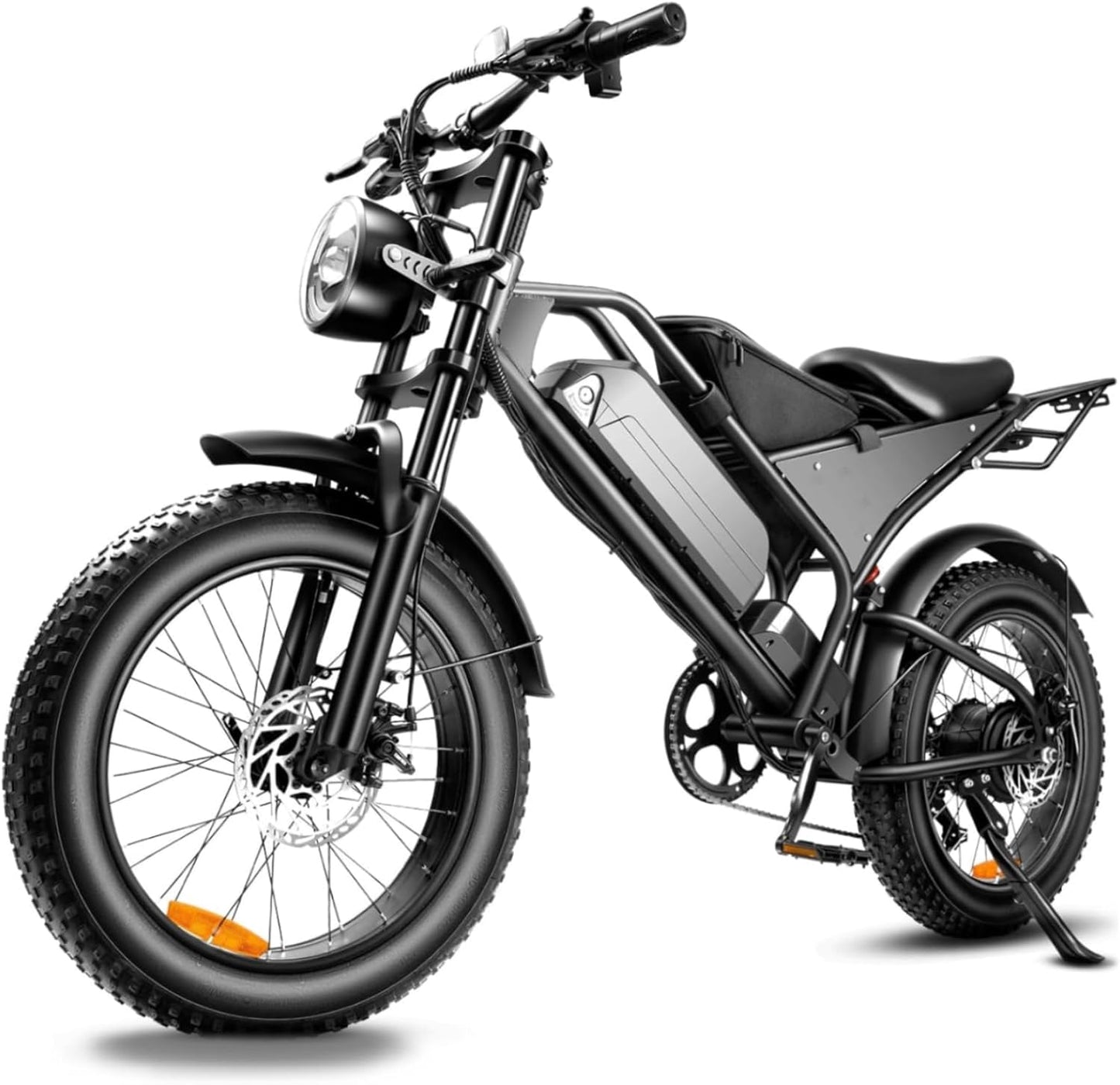 Electric Mountain Bike for Adults, 48V 18.2Ah Removable Battery, 250W Motor E-Bike, 7-Speed Fat Tire Bicycle