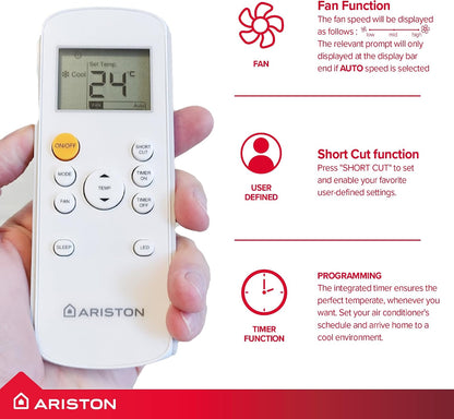 10000 BTU Portable Air Conditioner with Remote Control & A+ Energy Rating