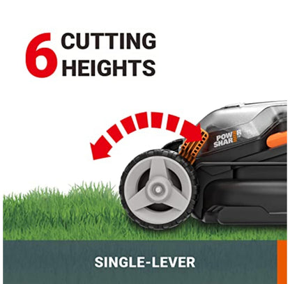 40V Cordless Lawn Mower with Batteries, Charger & Cut-to-Edge Design
