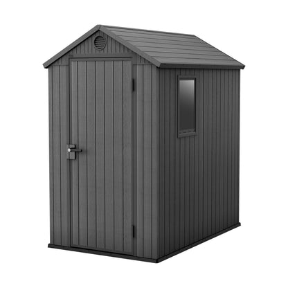 6 x 4 ft Outdoor Garden Storage Shed with Double Doors, Floor & Ventilation