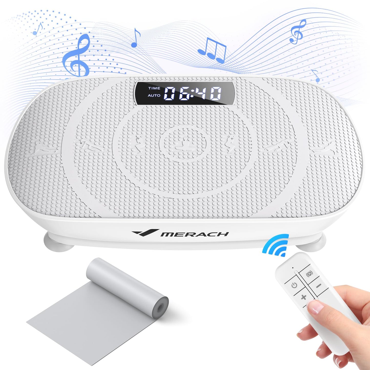 Whole Body Vibration Plate Exercise Machine with Bluetooth & Speed Control