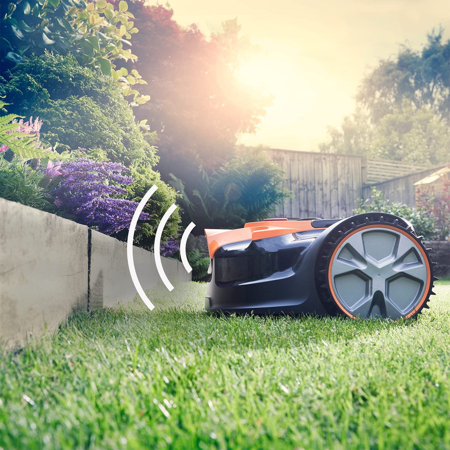 Cordless Robot Lawn Mower with Smart Sensors & Boundary-Free Operation
