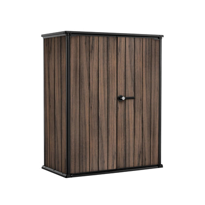 1400L Outdoor Storage Cabinet with Shelves & Weatherproof Vertical Design