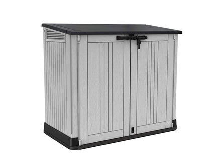 880L Outdoor Garden Storage Shed with Lockable Doors & Weatherproof Design