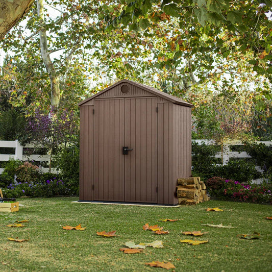 Darwin 6 Ft. W X 4 Ft. D Double Door Apex Outdoor Garden Shed