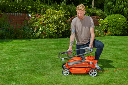 1600W Electric Lawn Mower with Rear Roller & 45L Grass Collection Box