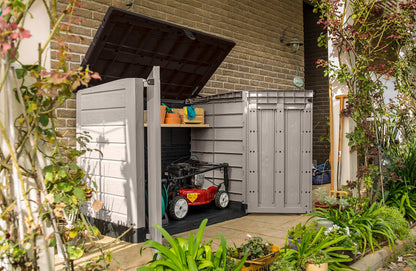 1200L Outdoor Garden Storage Shed with Wide Doors & Weatherproof Design