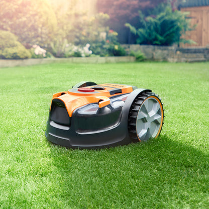Cordless Robot Lawn Mower with Smart Sensors & Boundary-Free Operation