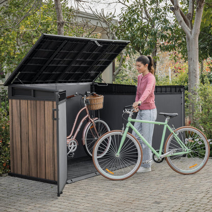 2020L Large Outdoor Storage Shed with Lockable Doors & Easy Access Lid
