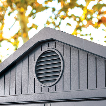 6x8ft Outdoor Garden Storage Shed with Double Doors, Window & Ventilation