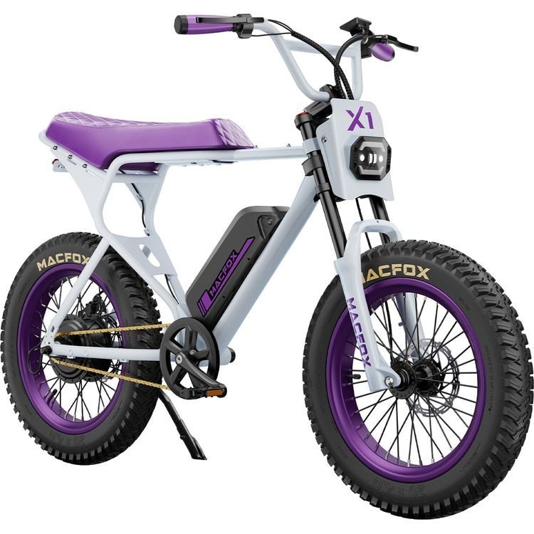 Macfox X1S x Bs.zay Electric Bike 500W Fat Tire E-Bike with 48V Battery