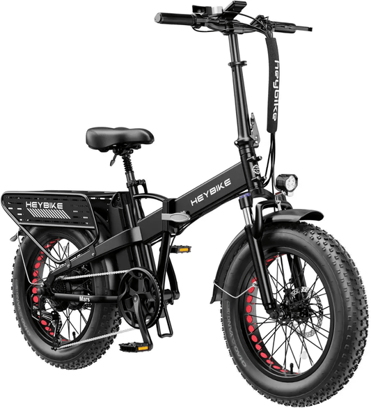 750W Foldable Electric Fat Tire Bike with 48V Battery, 20" Tires & LCD Display