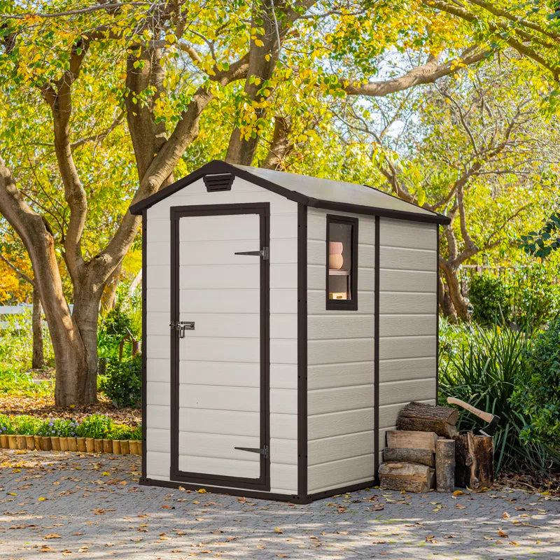 Manor 4 Ft. W X 6 Ft. D Apex Outdoor Garden Shed